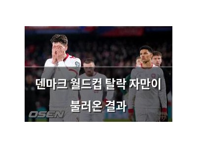 덴마크 월드컵 탈락 자만이 불러온 결과