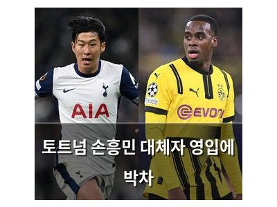 토트넘 손흥민 대체자 영입에 박차
