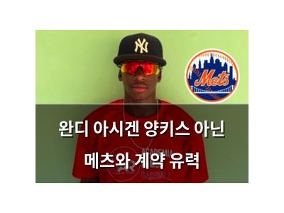 완디 아시겐 양키스 아닌 메츠와 계약 유력