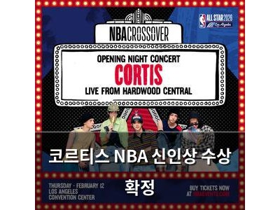 코르티스 NBA 신인상 수상 확정