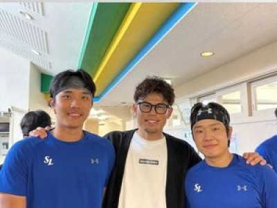 삼성 캠프에 이마에 전 코치 방문해 화제