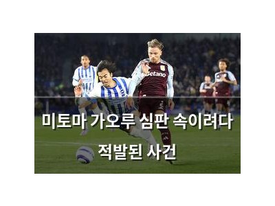미토마 가오루 심판 속이려다 적발된 사건