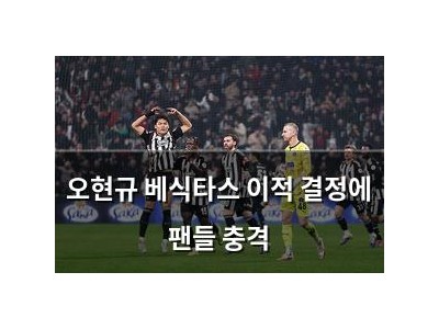 오현규 베식타스 이적 결정에 팬들 충격