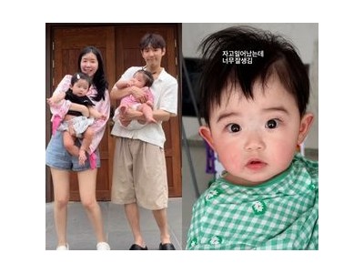 캣츠 출신 김지혜 쌍둥이 아들 비주얼 완성된 모습 공개